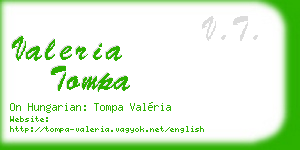 valeria tompa business card